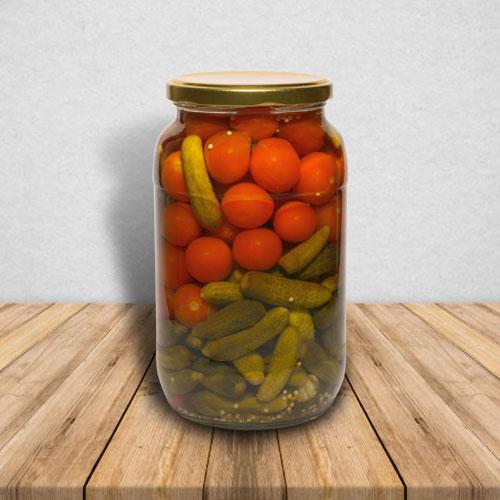 Cherry Tomato With Whole Gherkin